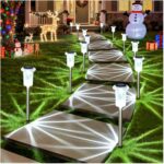 DenicMic Solar Lights Outdoor 10 Pack Waterproof 6000K Cold White LED Stainless ... - Image 8