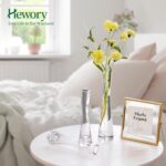 Hewory Glass Bud Vases for Centerpieces Set of 6, Handmade Modern Clear Small Sk... - Image 4