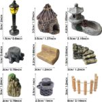Cayway 26 PCS Outdoor Fairy Garden Miniatures Mini Zen Garden Accessories, Artif... - Image 4