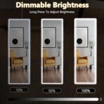 Sweetcrispy Full Length Mirror with LED Lights, 61"x17" Lighted Floor Mirror wit... - Image 4