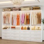 Closet System with 4 Sets, 8FT-21FT Customizable Closet Organizer System with 12... - Image 8