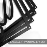 Glamativity 4 Pack Black Abstract Metal Wall Art, Minimalist Décor Single Line A... - Image 7