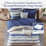 Madison Park Marina Comforter Quilt Combo Set - Modern Luxury Design, All Season... - Image 3