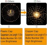 PXBNIUYA 2 Pack Starburst Sphere Lights,200 LLED Firework Lights, 8 Modes Dimmab... - Image 4