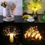 PXBNIUYA 2 Pack Starburst Sphere Lights,200 LLED Firework Lights, 8 Modes Dimmab... - Image 6