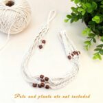 35 Inch Macrame Plant Hanger, Large for up to 15 Inch Pot Extra Long Hanging Pla... - Image 5