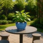 Deep Dream 6 Inch Plant Pots- Ceramic Planter Pot with Drainage Hole and Saucer,... - Image 3