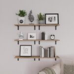 WOPITUES Wood Floating Shelves Set of 6, Shelves for Wall Decor, Farmhouse Shelf... - Image 6