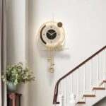 Modern Wall Clock for Living Room,Large Gold Decorative Wall Clock with Light,Cr... - Image 3