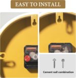 Modern Wall Clock for Living Room,Large Gold Decorative Wall Clock with Light,Cr... - Image 6