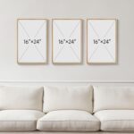 Framed William Morris Canvas Wall Art for Living Room, Set of 3 Large Neutral Fl... - Image 5