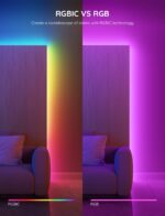 Govee RGBIC LED Strip Lights, Smart LED Lights for Bedroom, Bluetooth LED Lights... - Image 3