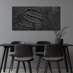 Hand Painted Oil Paintings On Canvas Abstract Painting Wall Art for Bedroom 3D T... - Image 3