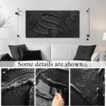 Hand Painted Oil Paintings On Canvas Abstract Painting Wall Art for Bedroom 3D T... - Image 5