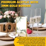 TonGass 24-Pack 5"x7" Gold Acrylic Picture Frames – 3mm Gold Border Wedding Tabl... - Image 4