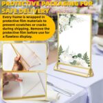 TonGass 24-Pack 5"x7" Gold Acrylic Picture Frames – 3mm Gold Border Wedding Tabl... - Image 7
