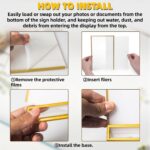 TonGass 24-Pack 5"x7" Gold Acrylic Picture Frames – 3mm Gold Border Wedding Tabl... - Image 8