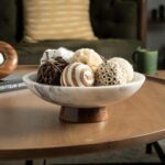 Cork & Mill Marble Decorative Bowl for Home Decor - Handcrafted Natural Stone wi... - Image 3