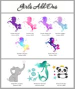Decor Designs Decals Elegant Girls Personalized Custom Name Vinyl Wall Art Decal... - Image 7