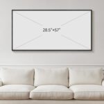 Framed Extra Large Blue Abstract Wall Art for Living Room, Modern Canvas Prints ... - Image 4