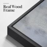 Framed Extra Large Blue Abstract Wall Art for Living Room, Modern Canvas Prints ... - Image 5
