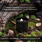 Black Orchid & Pine Moss Scented Crystal Candle - Luxury Manifestation Candle wi... - Image 4