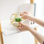 Mkono Artificial Succulent in 3 Pack Mini Glass Geometric Terrarium, Miniature P... - Image 4