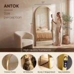 Antok Full Length Mirror, 71"x32" Floor Mirror, Arched Floor Standing Freestandi... - Image 4