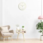 Lumuasky Gold Wall Clock 12 Inch Silent Non-Ticking Battery Operated Round Moder... - Image 3