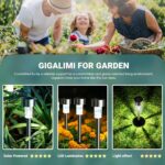 GIGALUMI 16 Pack Solar Lights Outdoor Waterproof,Stainless Steel LED Solar Garde... - Image 3