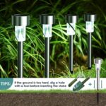 GIGALUMI 16 Pack Solar Lights Outdoor Waterproof,Stainless Steel LED Solar Garde... - Image 6