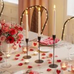 NLBTW Matte Black Taper Candle Holders, Set of 3 Metal Candlestick Holders for C... - Image 4