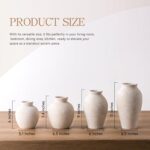 Vanselia Ceramic Flower Vase Home Decor - Small Farmhouse Table Vases Rustic Vin... - Image 4