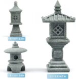 Miniature Fairy Garden Decoration Set,3 Japanese Lantern,10 Stepping Stone Mini ... - Image 3