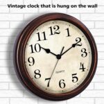 HYLANDA Wall Clock, 9 Inch Silent Non Ticking Classic Battery Operated Clocks, D... - Image 4
