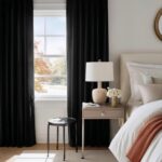 NICETOWN Black Velvet Blackout Curtains 96 inch Long for Living Room and Bedroom... - Image 4
