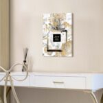 HILL WEST Perfume Bottle Canvas Wall Art - Fashion Picture Elegant Gold Floral P... - Image 5