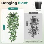 Der Rose 34'' Fake Plants Hanging Artificial Potted Plants Indoor and Outdoor fo... - Image 3