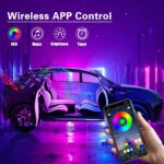 Acrylic Car LED Interior Strip Lights, 6 in 1 Dreamcolor Ambient Lighting Kit wi... - Image 5