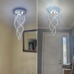 Modern Luxury 6-Lights Spiral Raindrop Crystal Chandeliers for Dining Room, K9 C... - Image 5
