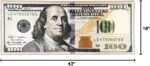 HUAHOO Money Rugs 100 Dollar Bill Runner Cool Area Rug for Living Room Kitchen R... - Image 3