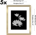 Americanflat 11x14 Picture Frame with Polished Plexiglass - Set of 5 - Use as 8x... - Image 3