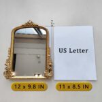 Vintage Makeup Mirror, Vanity Desk Mirror Antique Traditional Tabletop Mirror, S... - Image 3