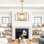 25" Modern Gold Chandelier for Dining Room, No Assembly Required Gold Dining Roo... - Image 9