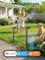 KOOPER 3X Larger & Taller Solar Pathway Lights Outdoor, 6 Pack Metal Solar Power... - Image 5