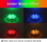 Qoolife Submersible LED Lights Remote Control Battery Powered, RGB Multi Color C... - Image 3