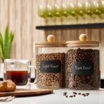 Le'raze 1 Gallon Glass Canister Set for Kitchen Counter with Airtight Bamboo Lid... - Image 3