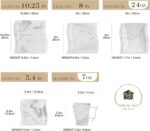 MALACASA Plates and Bowls Sets, 30 Piece Porcelain Dinnerware Sets for 6, Square... - Image 3