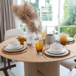 ADRIMER Placemats, Heat Resistant Round Placemats Set of 8 Washable, Waterproof ... - Image 3