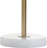 JONATHAN Y 24.5" Brass Gold/White Marble Modern Table Lamp for Bedroom, Linear D... - Image 6